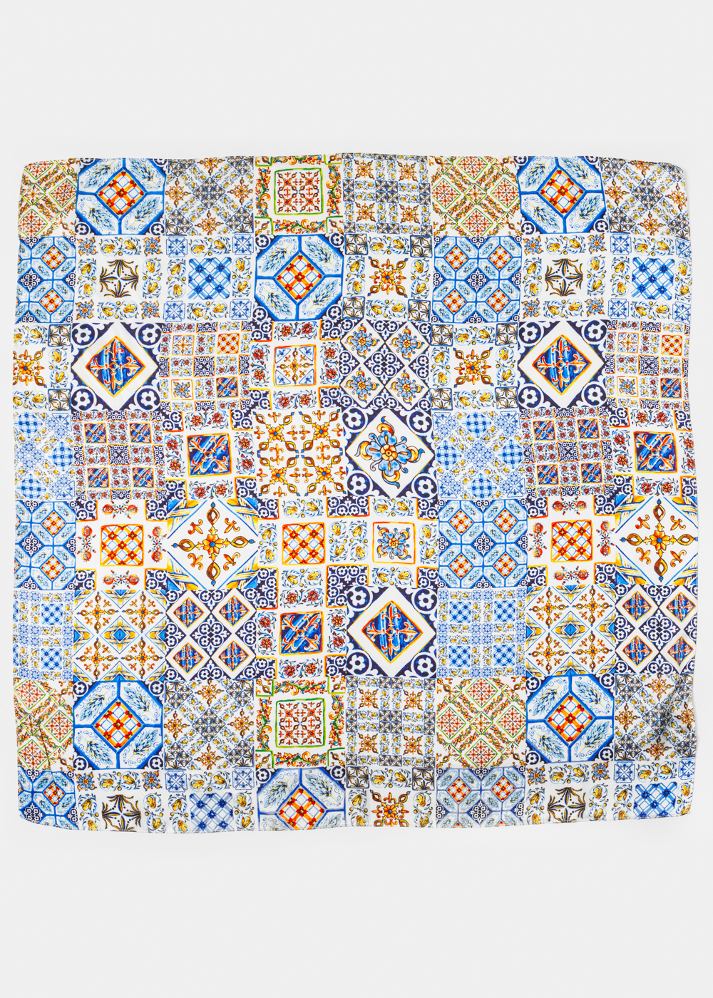 Brown Majolica Satin Scarf